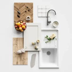 Poignée de meuble de cuisine GoodHome Chervil noir L. 9,46 cm, 2 pièces