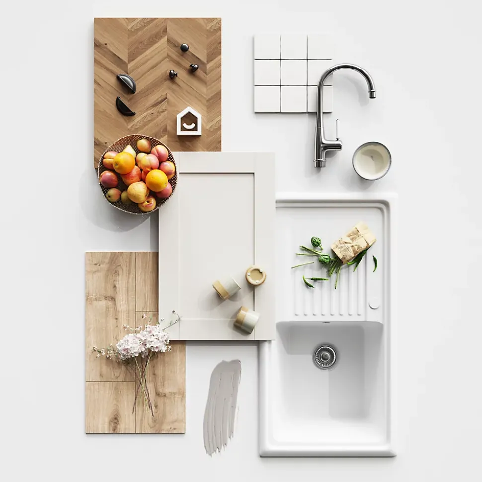 Poignée de meuble de cuisine GoodHome Chervil noir L. 9,46 cm, 2 pièces