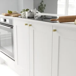 Poignée de meuble de cuisine GoodHome Dukkah effet laiton L. 1,8 cm, 2 pièces