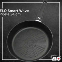 Poêle 24 cm antiadhésive sans PFAS Elo Smart Wave