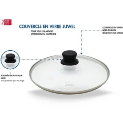 Poêle 32 cm céramique sans PFAS et son couvercle Elo