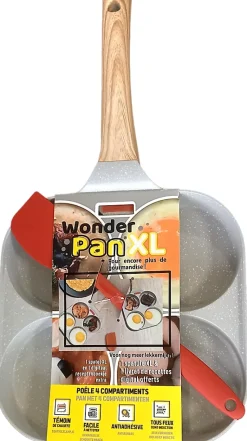 Poêle 4 compartiments avec spatule Ø 23 cm Best of TV Wonderpan
