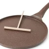 Poêle à Crêpes avec Revêtement Antiadhésive en Granit Suisse 26cm marron
