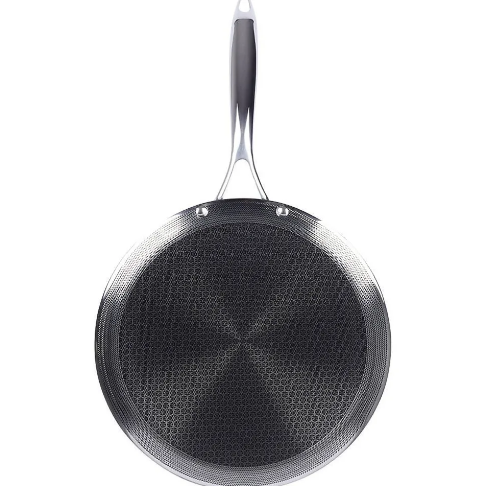 Poêle À Crêpes En Acier Inoxydable COOKCELL 29 Cm Revêtement Antiadhésif Durable Pour Cuisiniers Passionnés