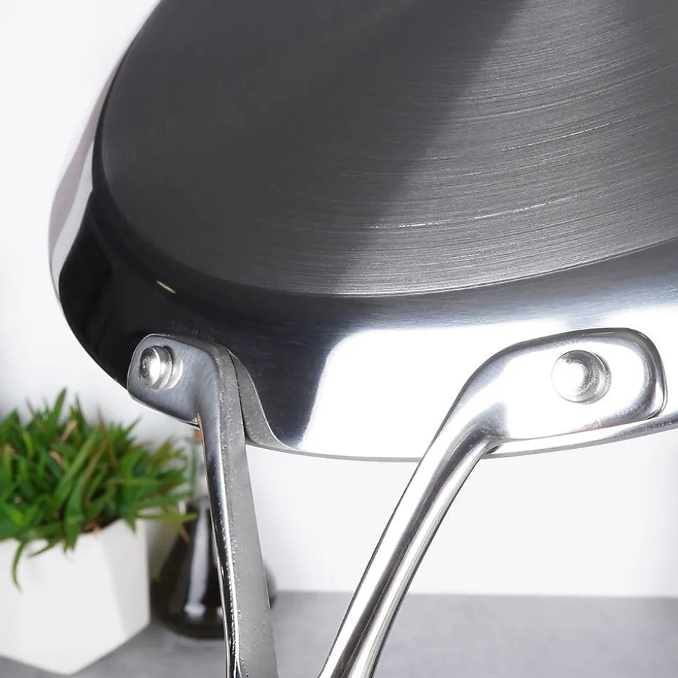 Poêle À Crêpes En Acier Inoxydable COOKCELL 29 Cm Revêtement Antiadhésif Durable Pour Cuisiniers Passionnés