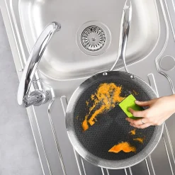 Poêle À Crêpes En Acier Inoxydable COOKCELL 29 Cm Revêtement Antiadhésif Durable Pour Cuisiniers Passionnés