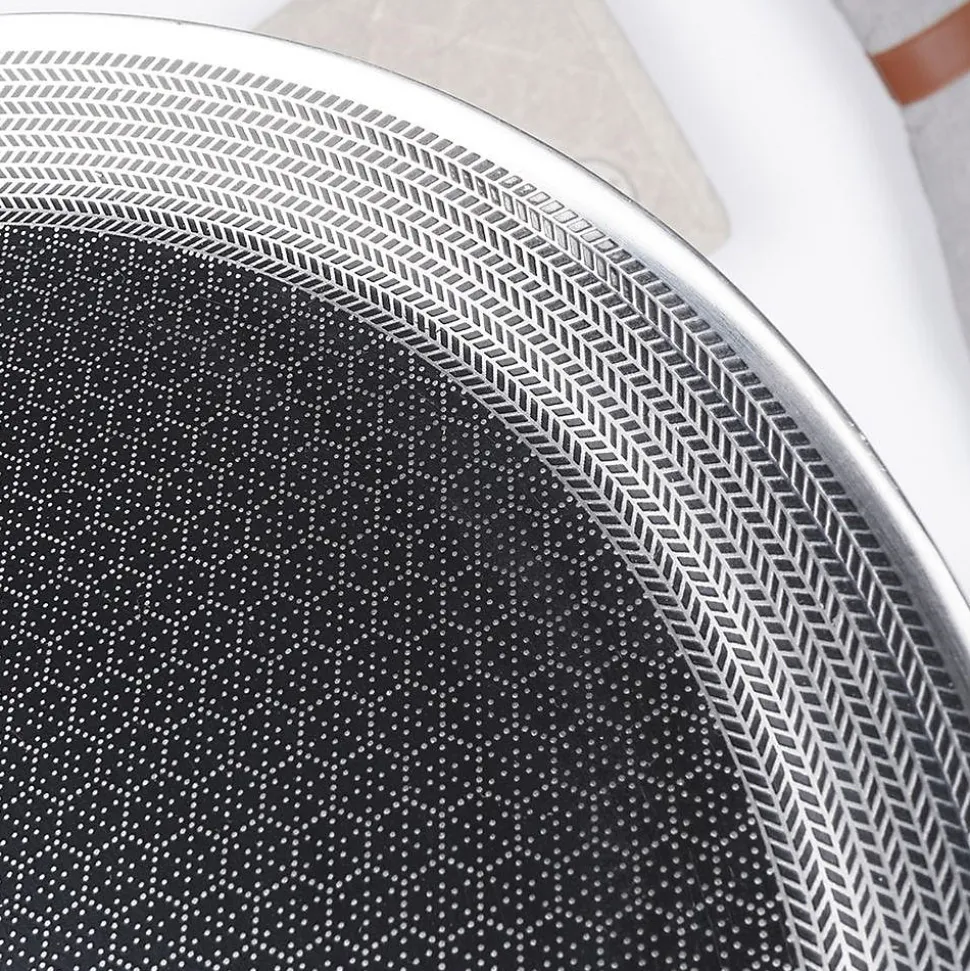 Poêle À Crêpes En Acier Inoxydable COOKCELL 29 Cm Revêtement Antiadhésif Durable Pour Cuisiniers Passionnés