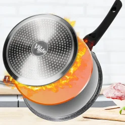 Poêle à Crêpes Granité Black Line 26 cm Antiadhésive