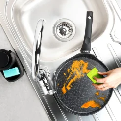 Poêle à Crêpes Granité Black Line 26 cm Antiadhésive