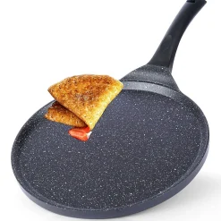 Poêle À Crêpes Granit Grande 27 Cm Revêtement Antiadhésif Robuste Pour Cuisine Professionnelle