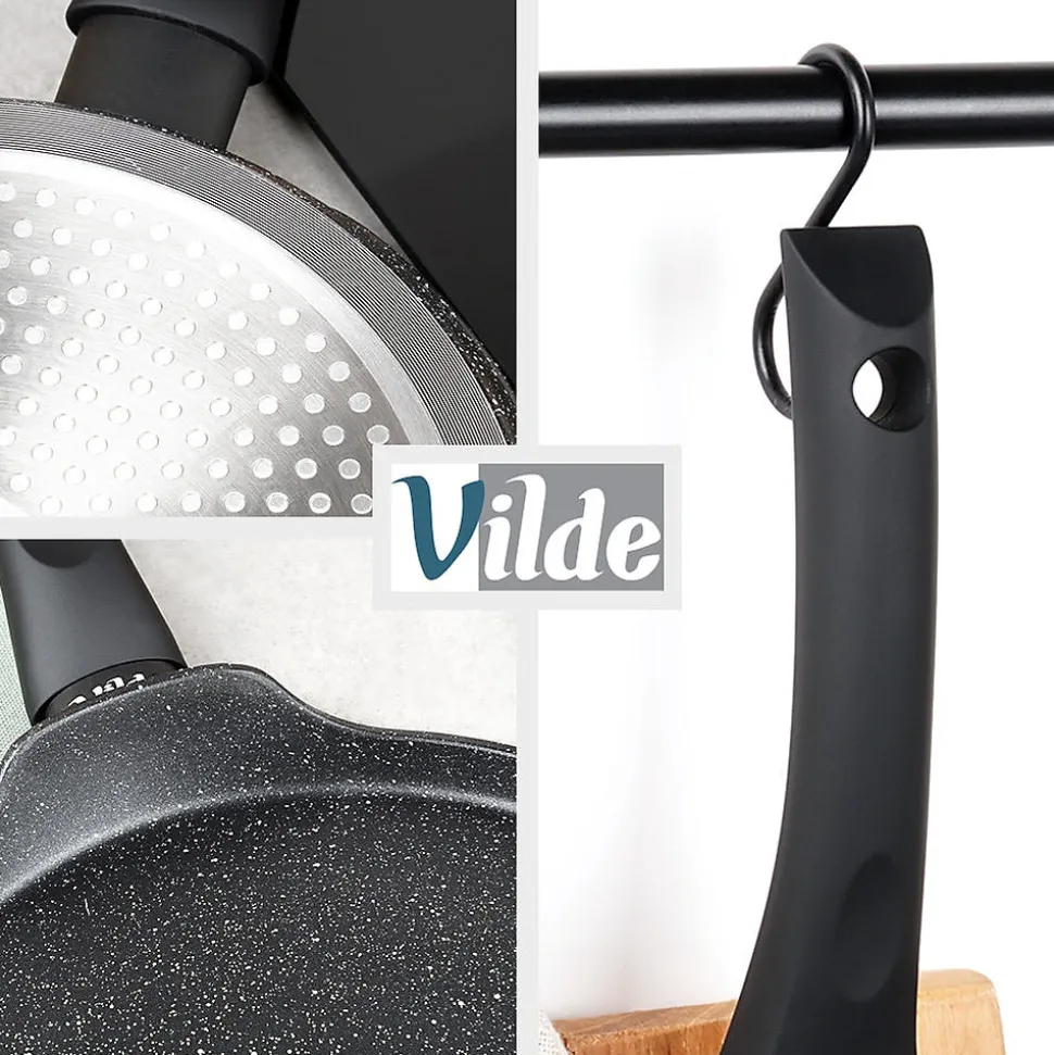 Poêle À Crêpes Revêtement Granit Black Line 24 Cm Antiadhésive