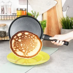 Poêle À Crêpes Revêtement Granit Black Line 24 Cm Antiadhésive