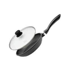 Poêle à frire 24 cm et couvercle en verre sans PFAS Elo Alucast