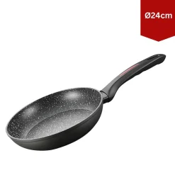 Poêle à frire 24 cm Noir Royalty Line RLFFN24