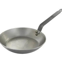 Poêle à frire tôle 24cm De Buyer 5110.24 coupe lyonnaise