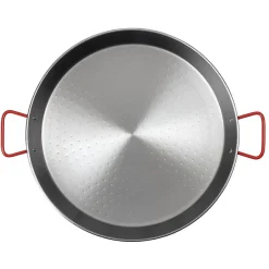 Poêle à paella valence 46 cm en acier poli