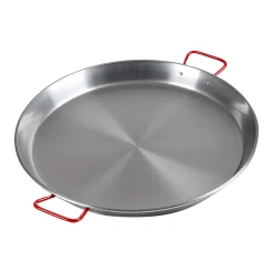 Poêle à paella valence 50 cm en acier poli