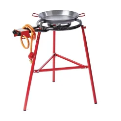 Poêle à paella valence 50 cm en acier poli