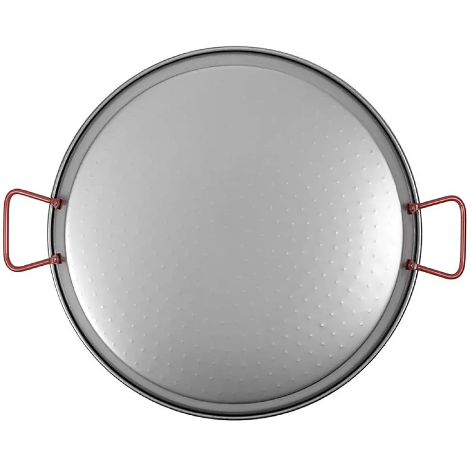 Poêle à paella valence 50 cm en acier poli