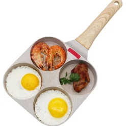 Poêle à pancake avec 4 compartiments