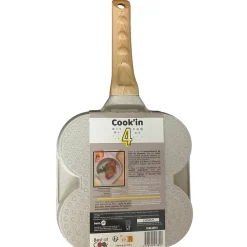 Poêle à pancake avec 4 compartiments