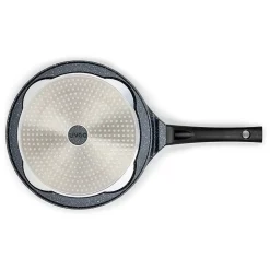 Poêle à pancakes LIVOO MEP148 - antiadhésif, diamètre 26cm, 4 empreintes de diamètre 10cm