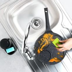 Poêle À Œufs En Granit 4 Alvéoles Black Line 26 Cm