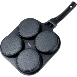 Poêle À Œufs En Granit 4 Trous Diamètre 10 Cm 22x22 Cm Grande