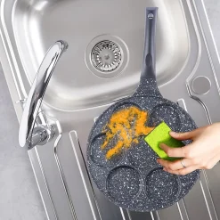Poêle À Œufs Granit Grande 7 Alvéoles 27 cm Antiadhésive Pour Cuisiniers À Domicile