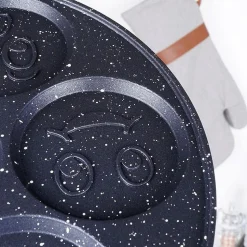 Poêle À Œufs Granit Grande 7 Cavités 27 Cm Antiadhésive Idéale Pour Petits Déjeuners