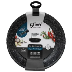 Poêle Aluminium pressé 20 cm Amovible - 5Five