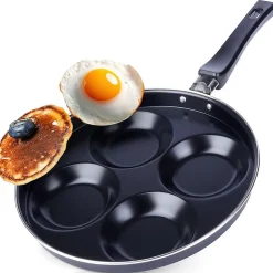 Poêle Antiadhésive Pour Œufs Avec 4 Alvéoles De 25 Cm