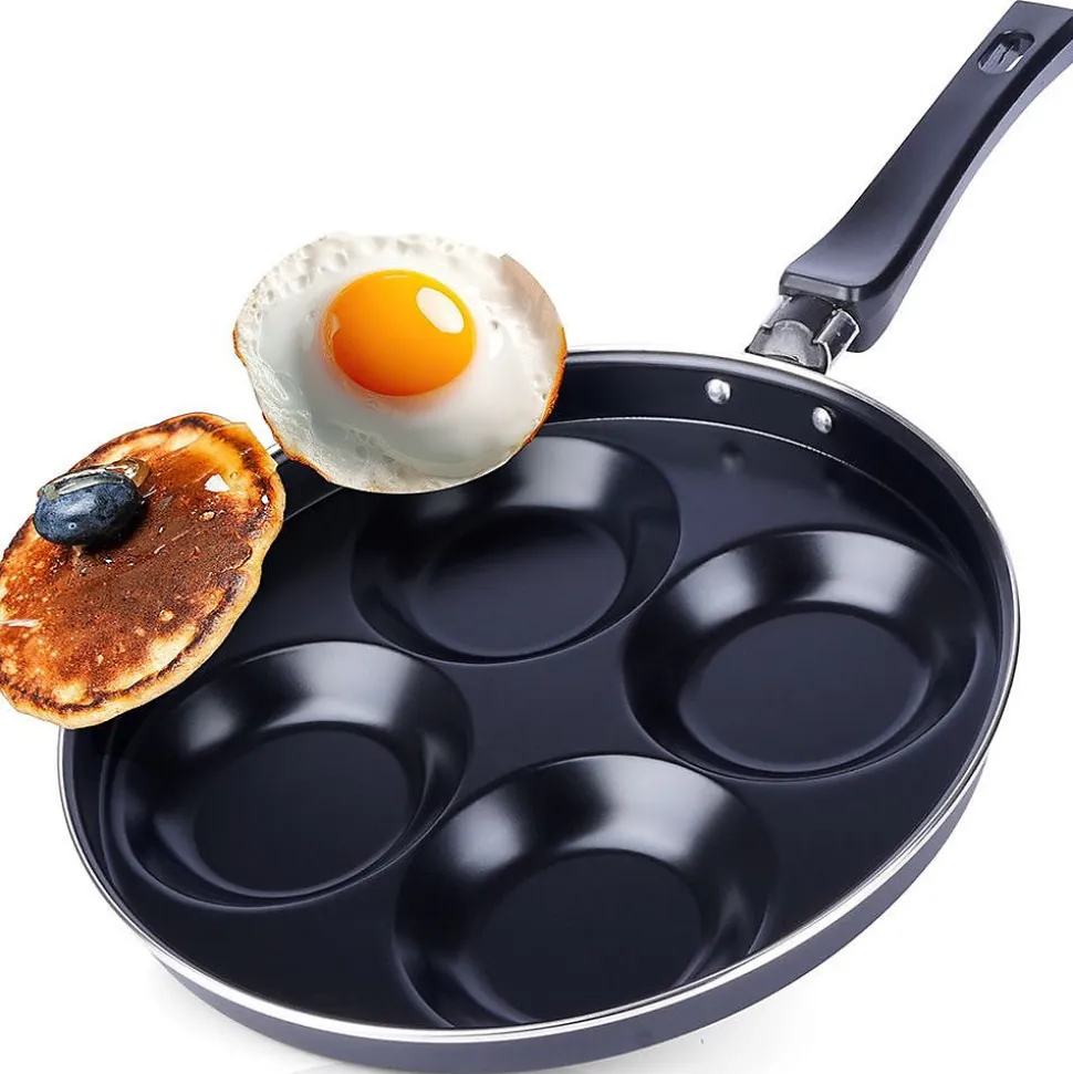 Poêle Antiadhésive Pour Œufs Avec 4 Alvéoles De 25 Cm