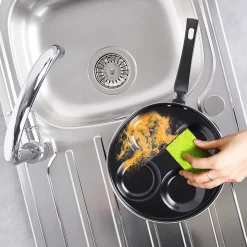 Poêle Antiadhésive Pour Œufs Avec 4 Alvéoles De 25 Cm