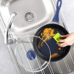 Poêle Diamant Antiadhésive 28 cm DIAMANT avec Couvercle en Verre Pour Cuisiniers Exigeants