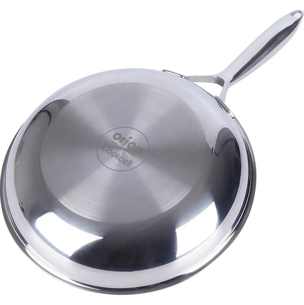 Poêle En Acier Inox Avec Revêtement Antiadhésif COOKCELL 24 Cm Durable Pour Cuisiniers À Domicile Série HYBRYD
