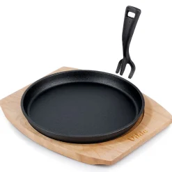 Poêle En Fonte Avec Planche De Service Cast Line 22 Cm