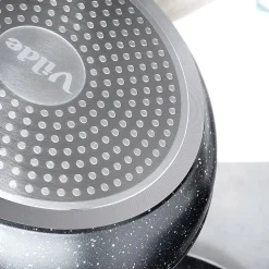 Poêle Granité Aluminium 32 Cm Antiadhésive Black And Wood