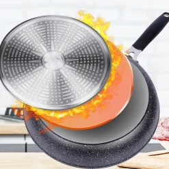 Poêle Granitée Antiadhésive STONER 26 Cm Pour Cuisson Saine Et Facile Pour Cuisiniers Débutants