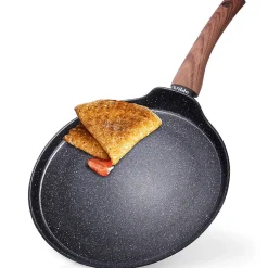 Poêle plate à revêtement granit 24 cm