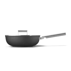 Poêle wok 30cm noir mat Smeg WOF3002BLM