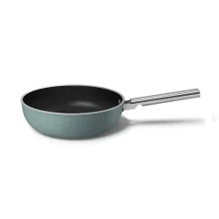 Poêle wok 30cm vert émeraude mat Smeg WOF3002EGM