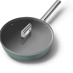 Poêle wok 30cm vert émeraude mat Smeg WOF3002EGM