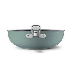 Poêle wok 30cm vert émeraude mat Smeg WOF3002EGM