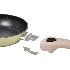 Poêle en céramique vert H. 6 x L. 21 cm Durandal Equilibre Céramique