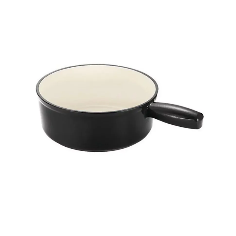 Poêlon savoyard en fonte émaillée 20cm noir Tableandcook 404089
