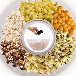 POP50 WE Machine à popcorn 1200W Sans huile Bol démontable 60 g de pop corn en 3 minutes Cuisson à air chaud Duronic
