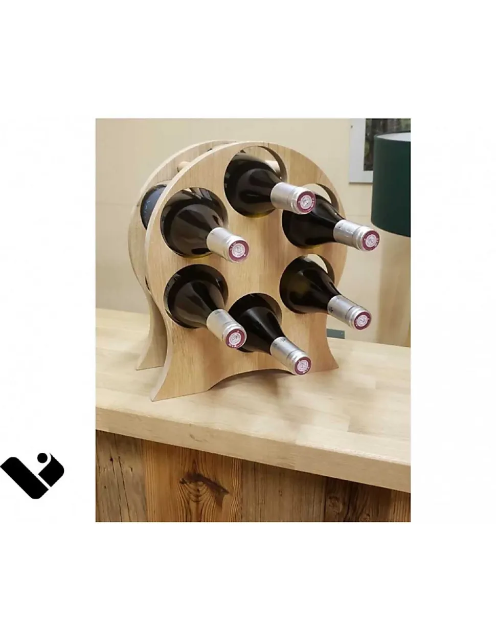 Porte Bouteilles Vertige Vigneron Bois 6 Bouteilles / Hêtre