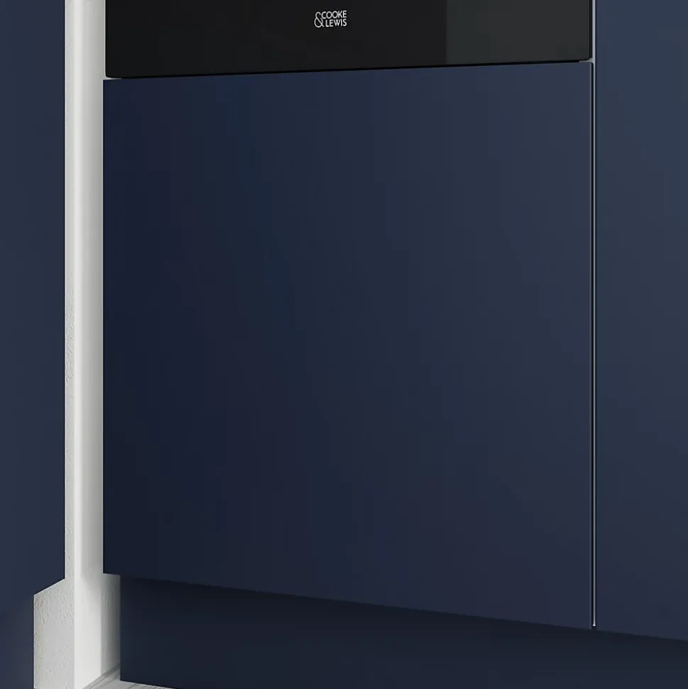 Porte de colonne de cuisine Stevia bleu mat L. 60 cm x H. 70 cm GoodHome