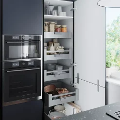 Porte de colonne de cuisine Stevia bleu mat L. 60 cm x H. 70 cm GoodHome